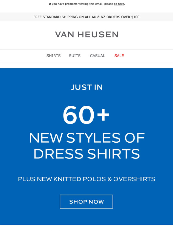 Van Heusen New styles dropping Be the first to shop Milled