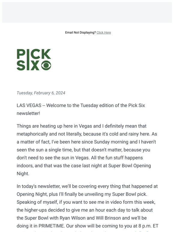 CBS Sports Breech's 2024 Super Bowl pick, plus Opening Night takeaways