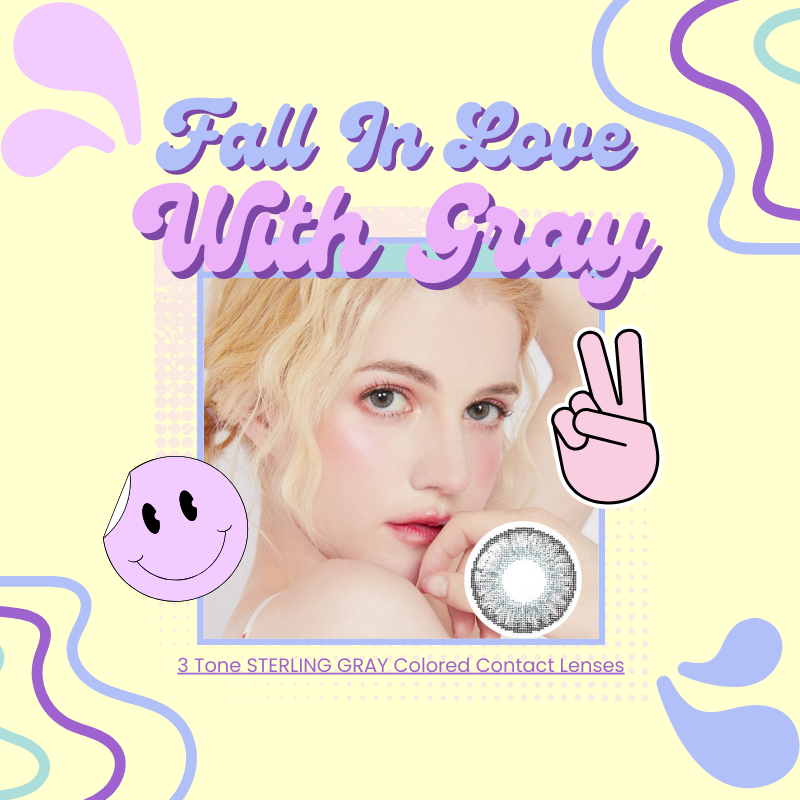 Coloreyelens Fall in love with Gray Milled