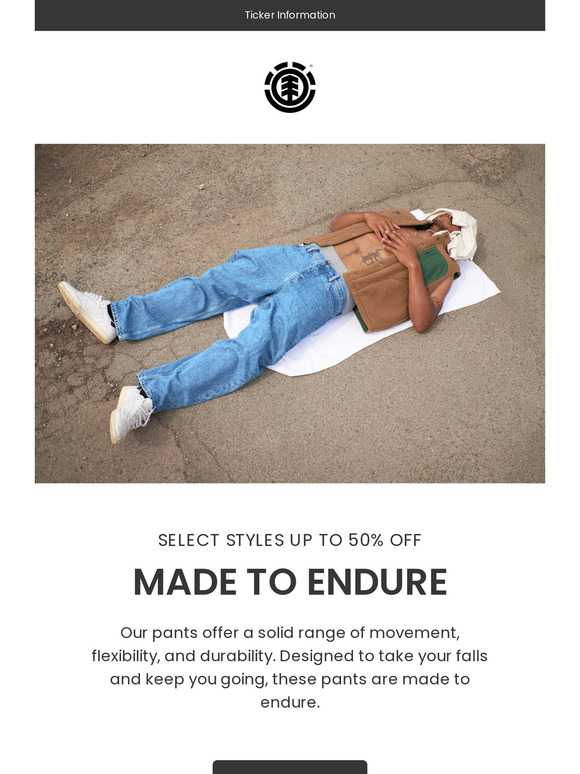 Pants Made To Endure