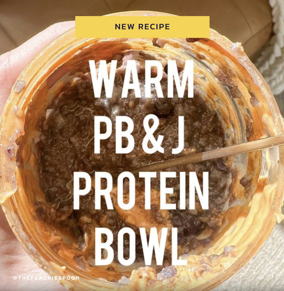 Equip Foods: Warm PB&J Protein Bowl Recipe 🥜 | Milled