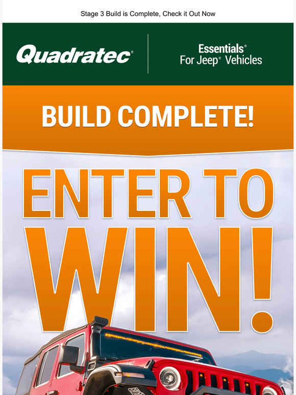 Quadratec 🔥 Build Complete! Win this Jeep Wrangler Milled