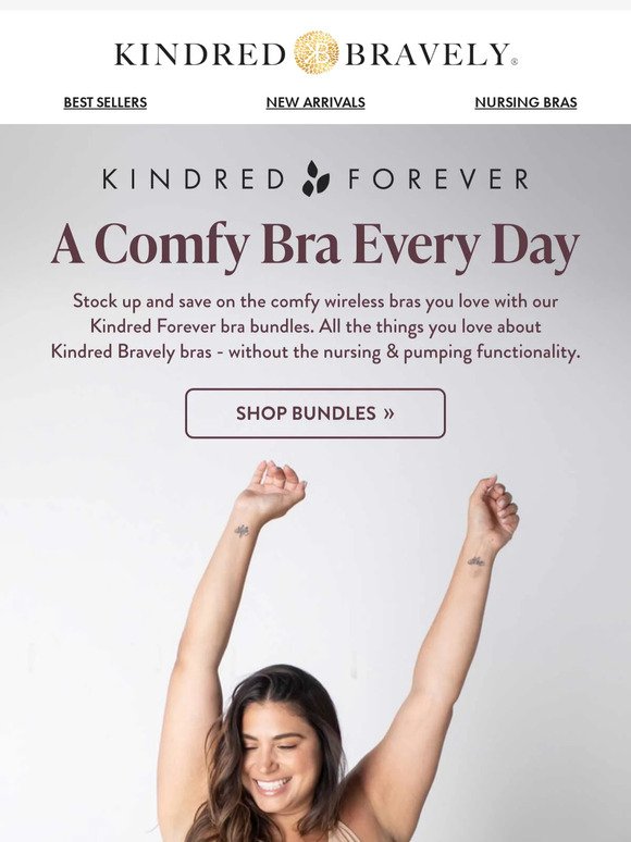Kindred Bravely: Take an extra 25% off this 3-pack of bras!