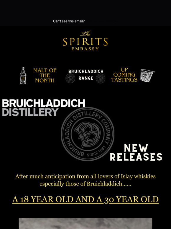 The Spirits Embassy Bruichladdich Re Define 18 And 30 Year Old Milled