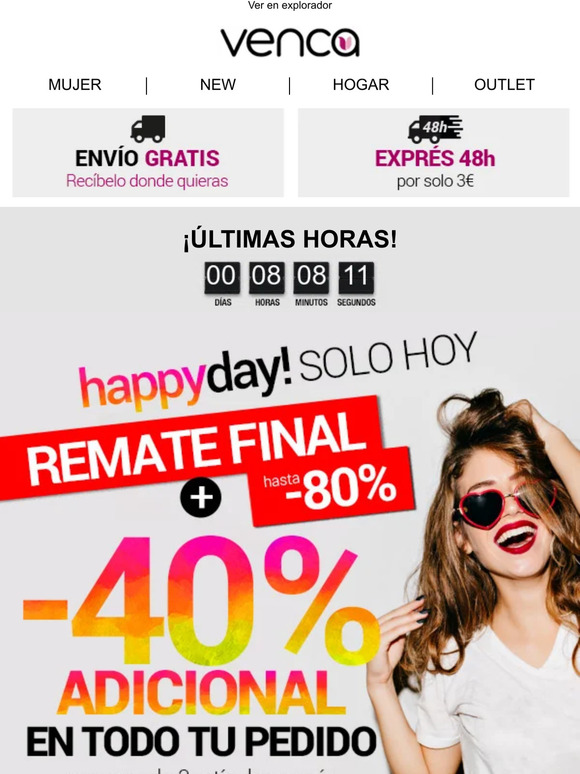 Venca outlet online oportunidades