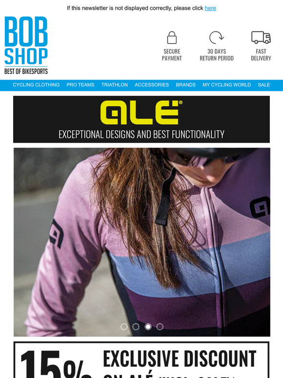 15% exclusive coupon on ALÉ incl. SALE