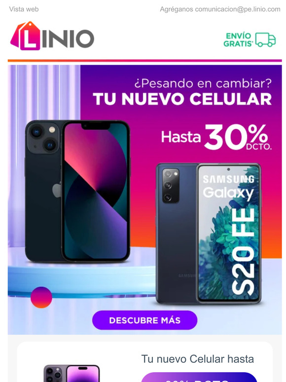 Hasta 30% en celulares ¡Miércoles de remate!👨‍⚖️