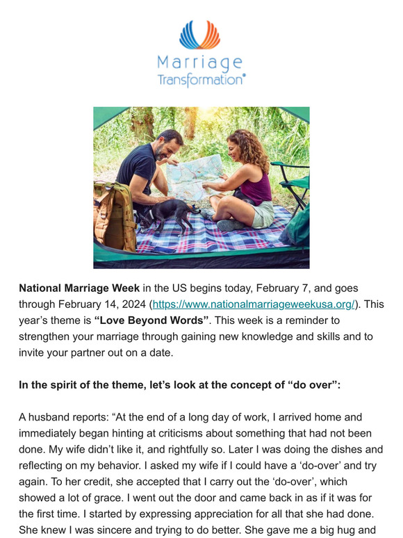 Marriage Week-Love Without Words-Do Over Repair