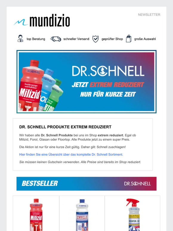 Das gesamte Sortiment stark reduziert! Nur für kurze Zeit