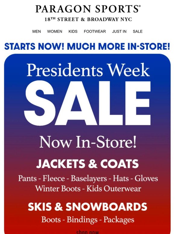 The North Face is on Sale! Presidents Week Sales Start Now!