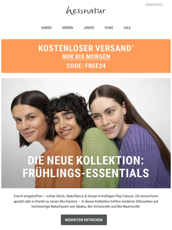 hessnatur Die neue Kollektion 🌞 Bis portofrei! Milled