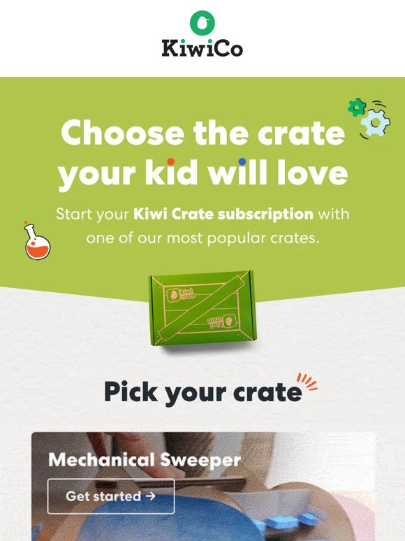 New: Choose your first Kiwi Crate project!
