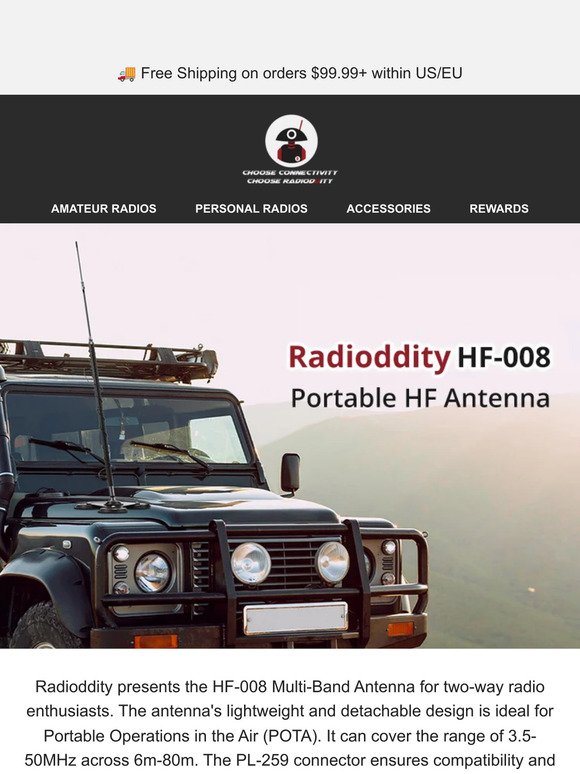 Radioddity: Radioddity's HF-008: Stability for Your Outdoor Radio Journeys