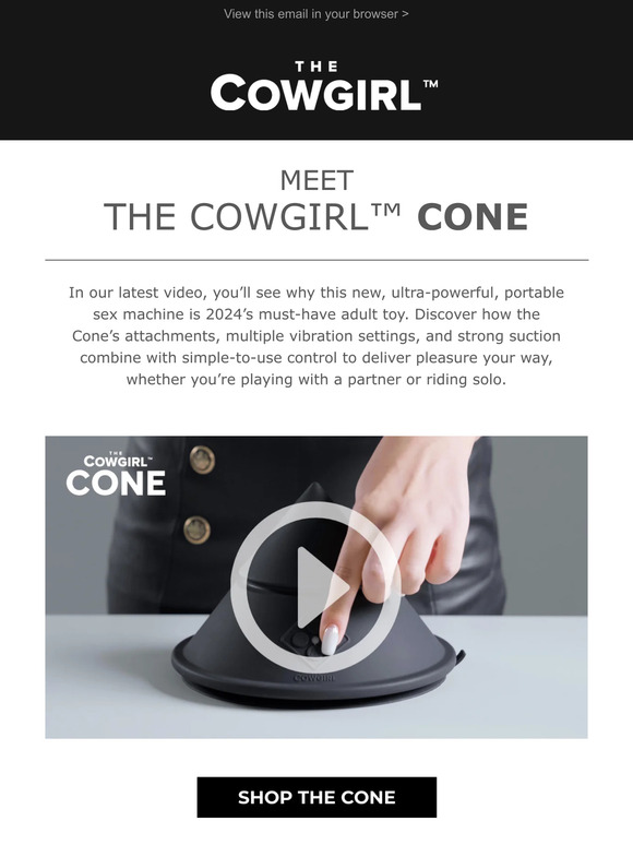 Cowgirl - The Cowgirl Cone Portable Cone-Shaped Premium Sex Machine 