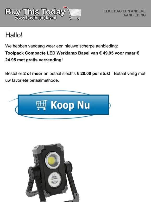 Nieuwsbrief van Buythistoday