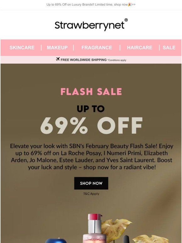 Radiant Vibes Beauty Flash Sale!
