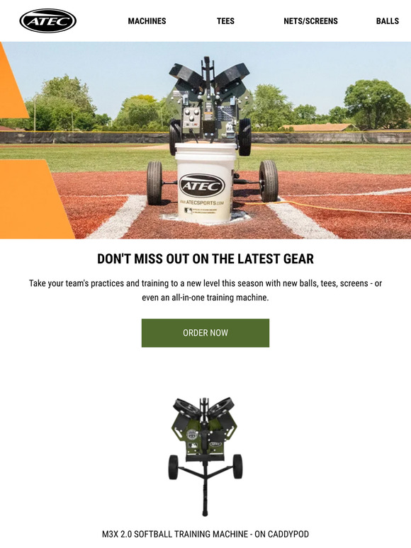 Take another look at our M3X 2.0 Softball Training Machine - On Caddypod