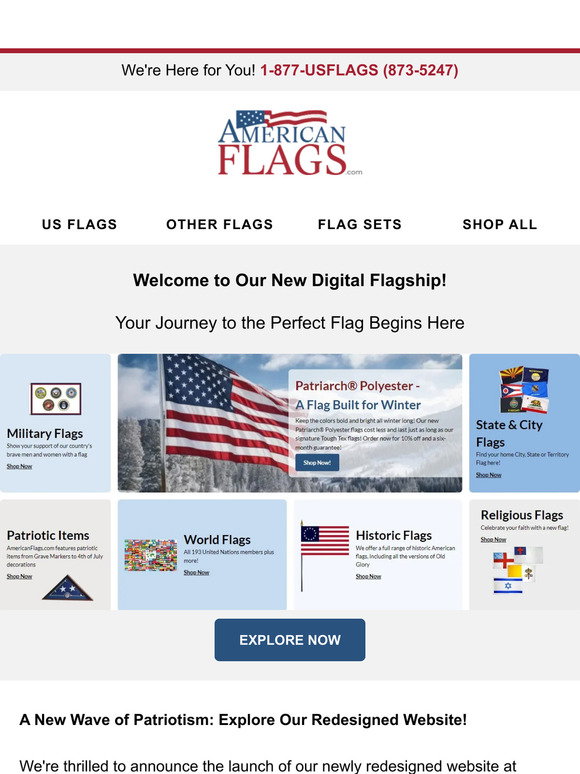 Americanflags.com AmericanFlags.com: Discover the New Look of Patriotism - Our Website ...