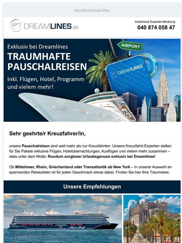 ⚓ Traumreisen inkl. Flügen, Hotel u.v.m. zu Top-Pauschalpreisen!