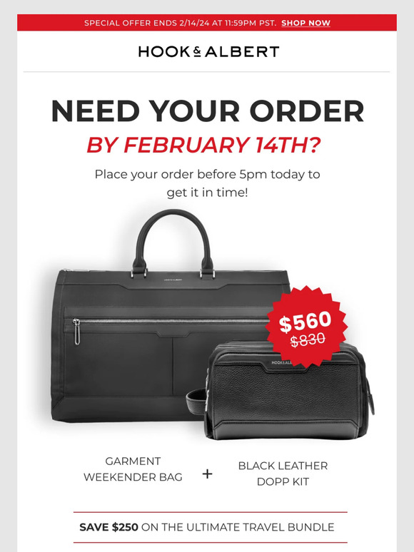 Need delivery by February 14? Order today