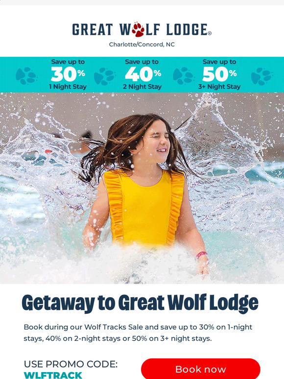 Great Wolf Lodge Email Newsletters Shop Sales, Discounts, and Coupon Codes