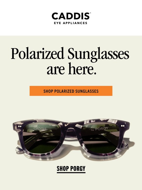 Polarized sunglasses are here