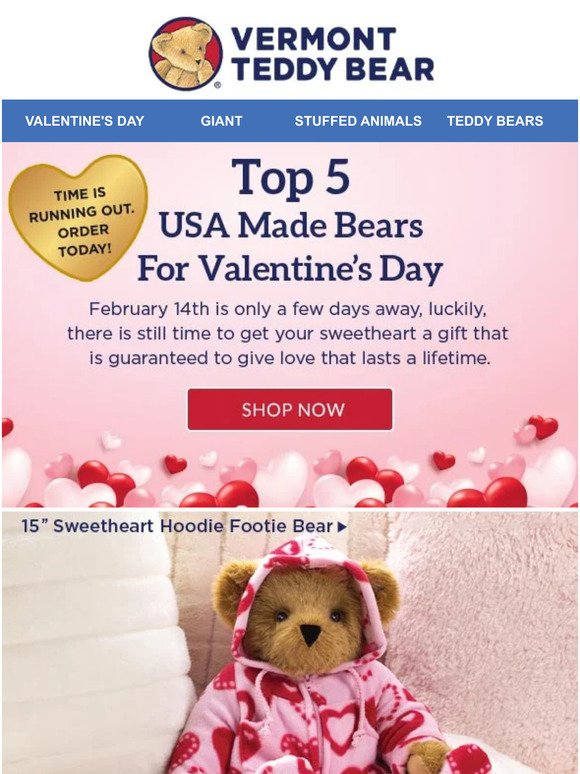 V-Day Inspo: 5 Best USA Made Bears