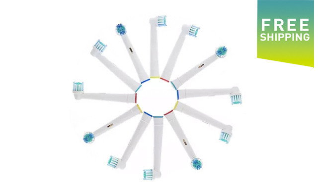 8 or 12 Toothbrush Heads