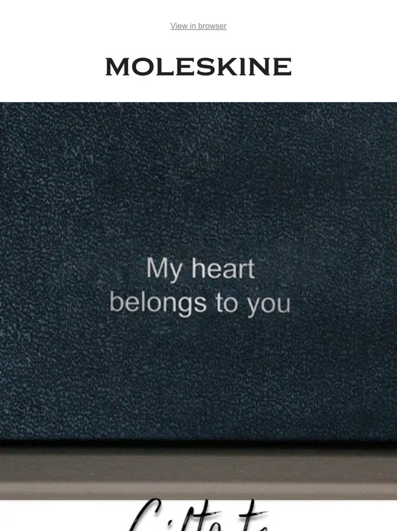 This Valentine's Day gift Moleskine❤️