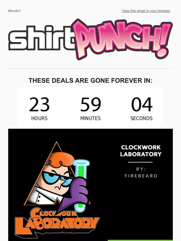 ShirtPunch: A Clockwork Laboratory | Milled