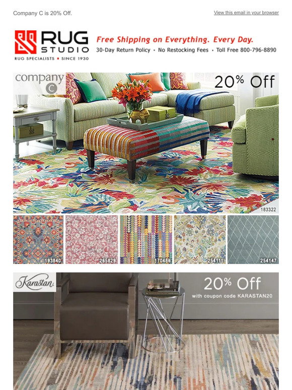 Rug Studio: Savings of 20% to 70% and Hundreds of New Additions | Milled