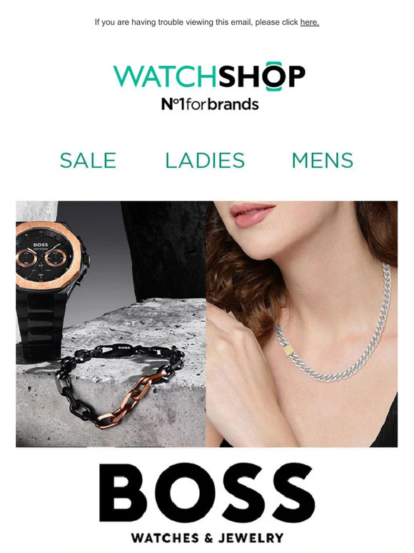 Up to 30% off BOSS Watches & Jewellery | Selected lines