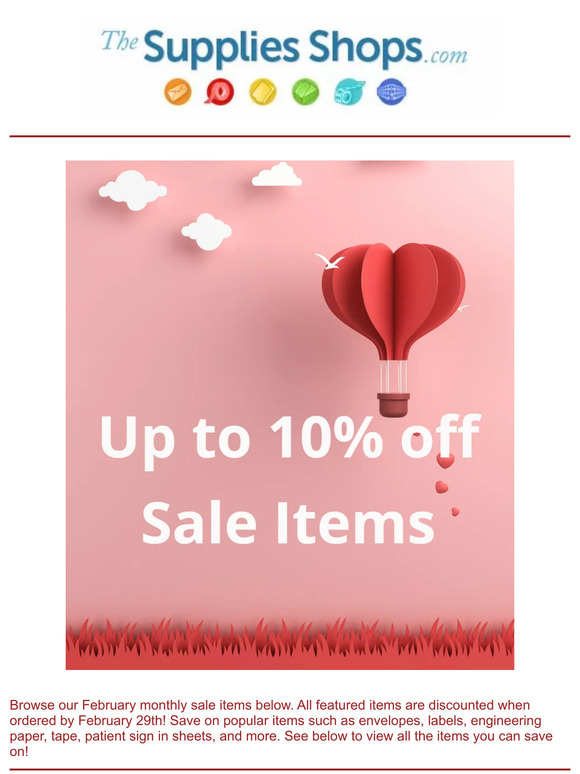 Save on February Sales Items!