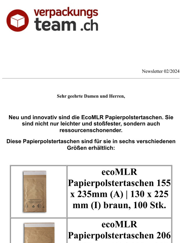 Die neuen EcoMLR!