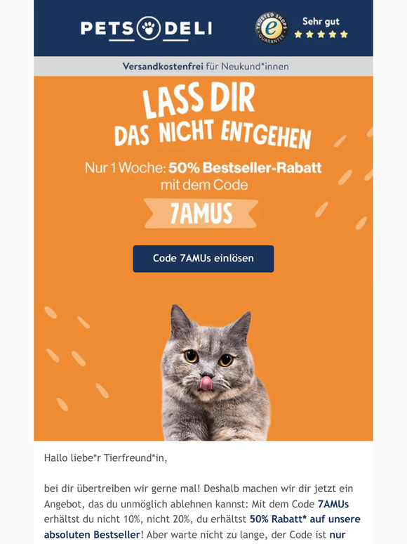 Nur für kurze Zeit: 50% sparen!