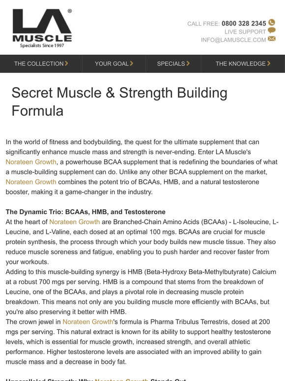 LA Muscle Why BCAAs are so important for your muscle & strength