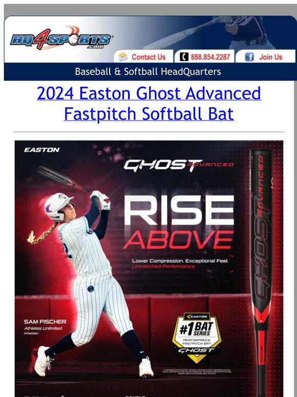 HQ4Sports: BAT LAUNCH! 2024 Easton Ghost Advanced Fastpitch Softball ...