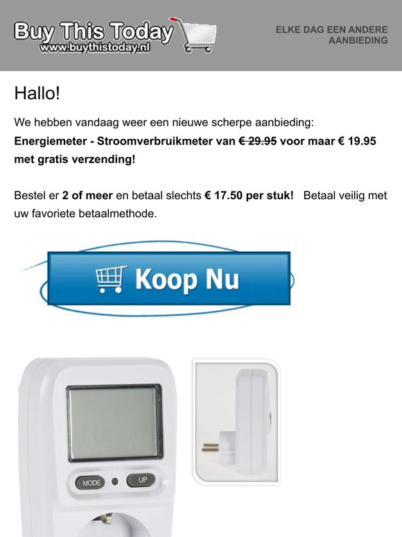 Nieuwsbrief van Buythistoday