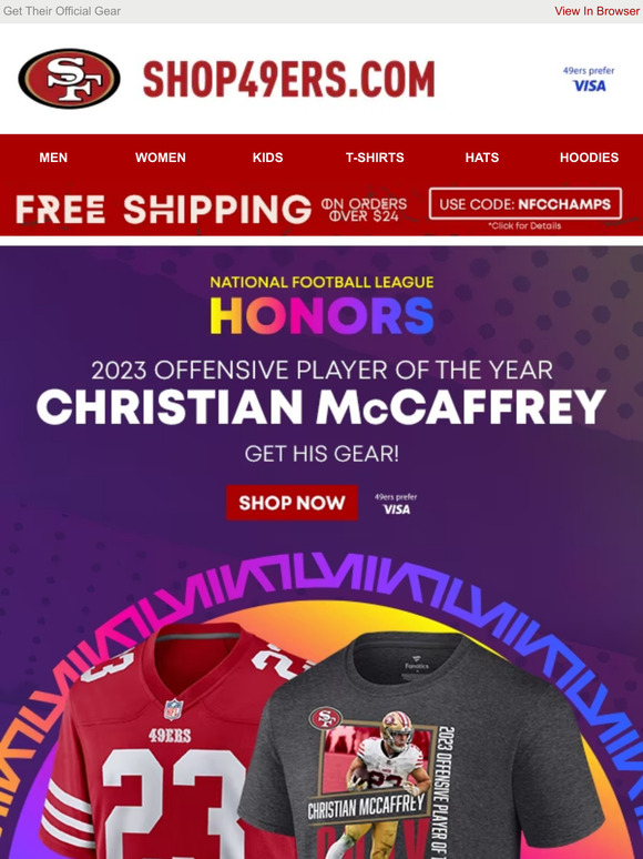 San Francisco 49ers Team Shop JUST IN The 2023 Offensive Player of