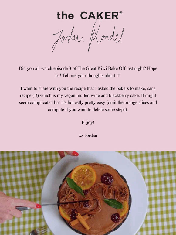 A recipe from episode 3 of The Great Kiwi Bake Off