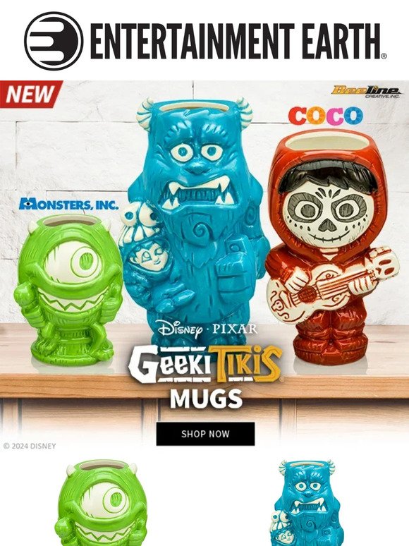 New Pixar Geeki Tikis Mugs - Shop the Drop Now!
