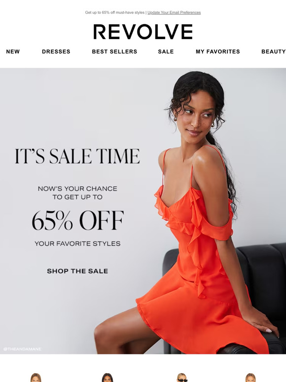 REVOLVE Email Newsletters: Shop Sales, Discounts, and Coupon Codes