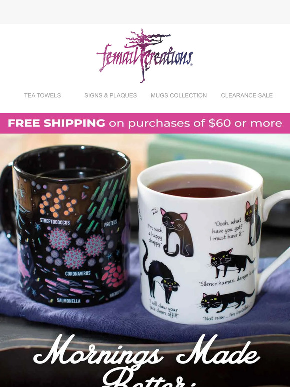 Femail Creations Mornings Made Better Choose Your Favorite Coffee Mug