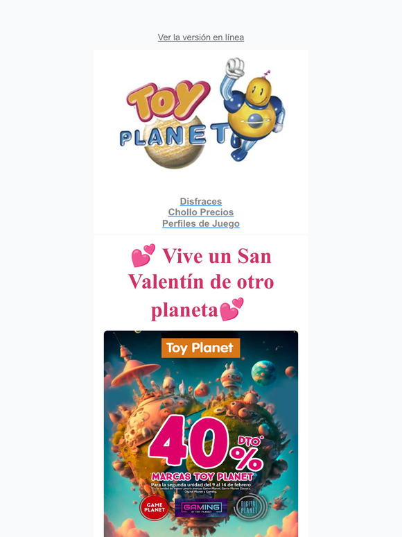 ¡Hola❤️ Vive un San Valentín de otro planeta ❤️ !