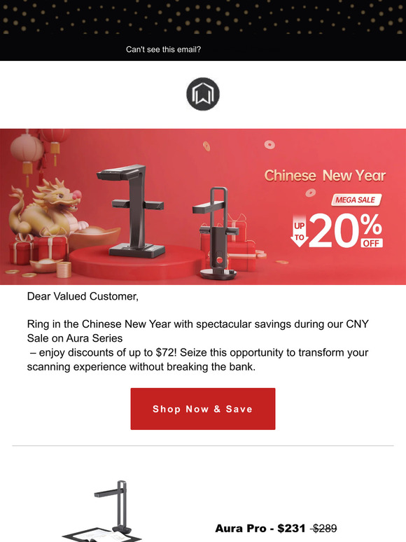 CNY Sale: $72 Off CZUR ET Scanners 🎁