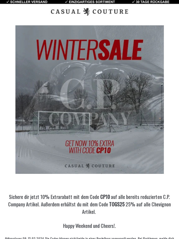 C.P. Company Sale on Sale