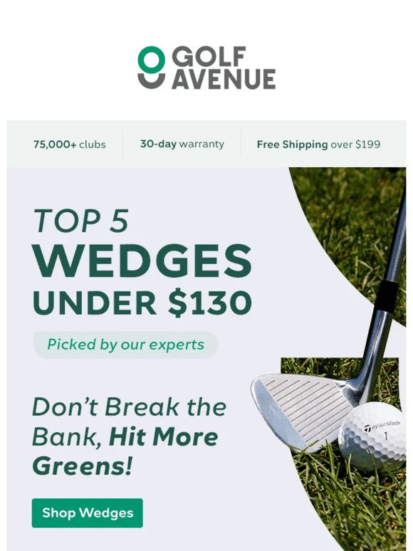 [INSIDE] Top 5 Wedges under $130