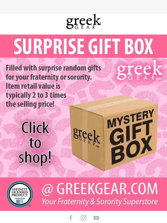 Fraternity & Sorority Mystery Boxes! 🎁