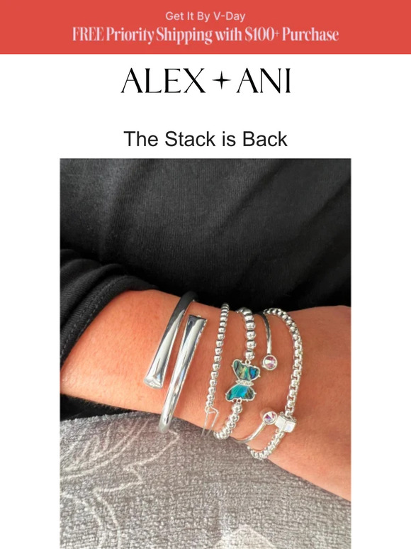 Alex and ani hot sale stackable bracelets