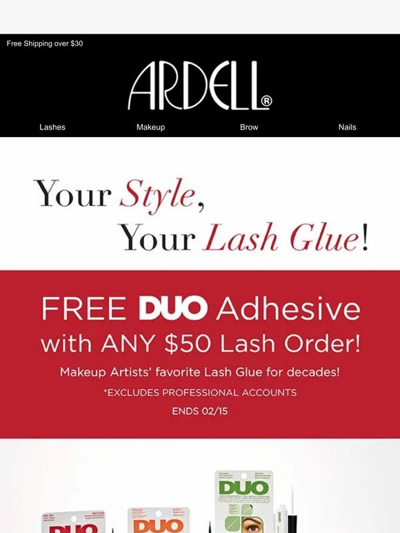Flutter into Love with a FREE DUO Lash Adhesive! 💖🌸